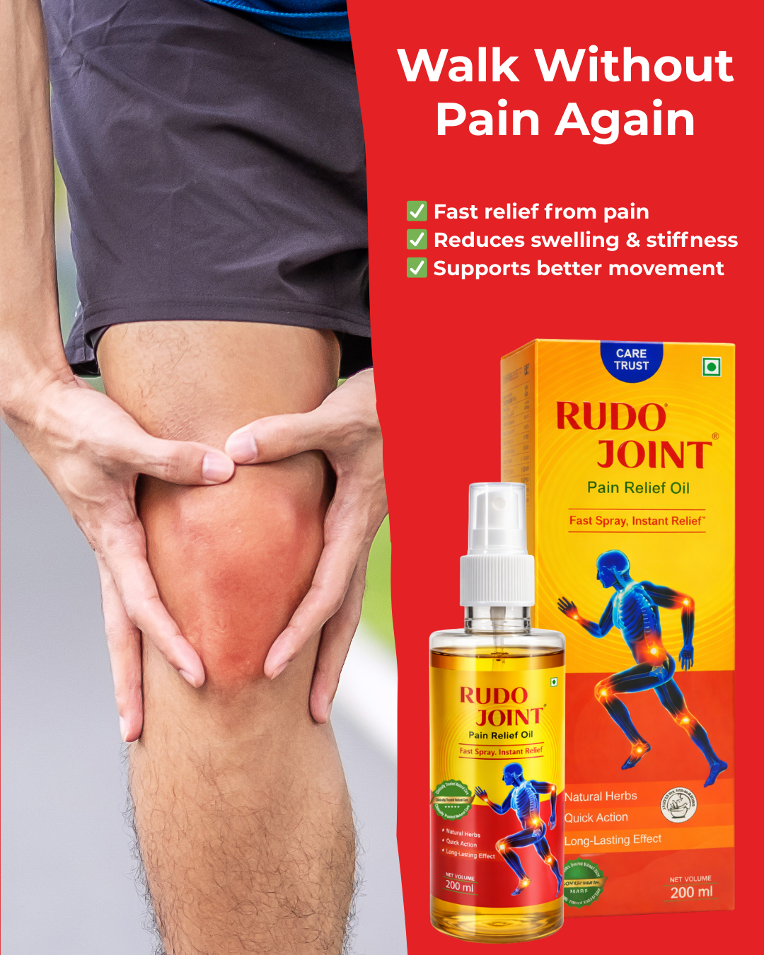Ayurvedic Pain Relief Oil | Rudojoint - India