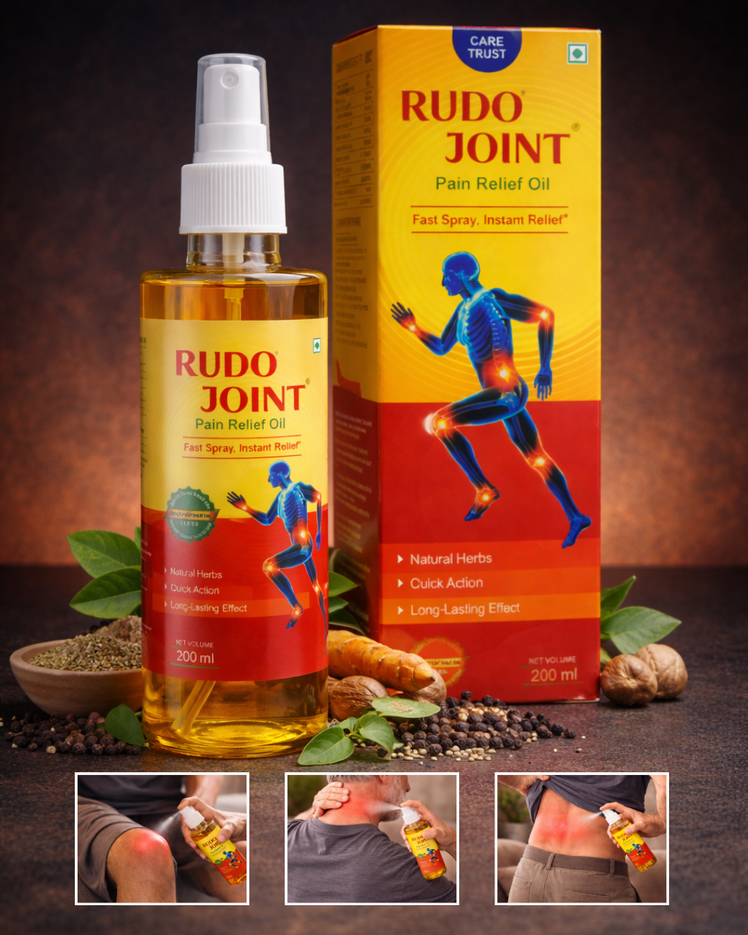 Ayurvedic Pain Relief Oil | Rudojoint - India