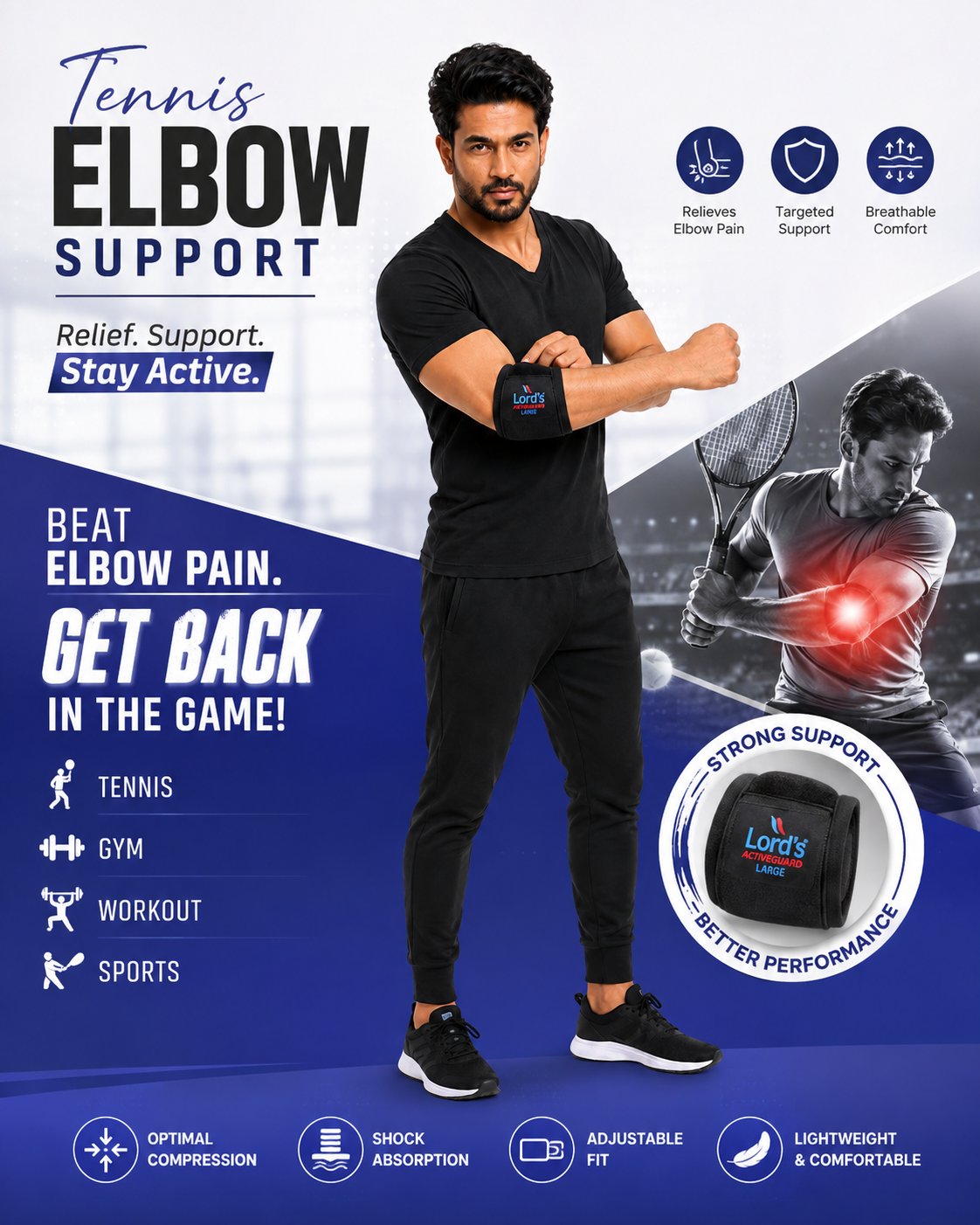 Tennis Elbow Support Lords Surgical